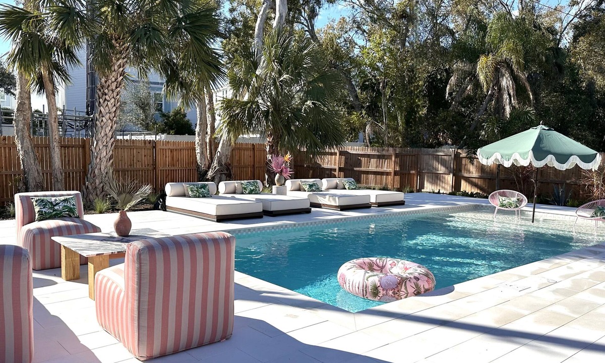 Downtown House | Beach Life + Walk to Downtown, Heated Saltwater Pool + Large Yard