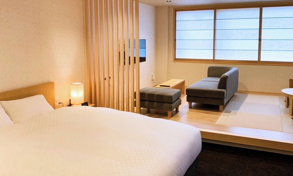 Gion Hotel | JapaneseWestern style queen bedroom for 4 people/Kyoto City Kyōto