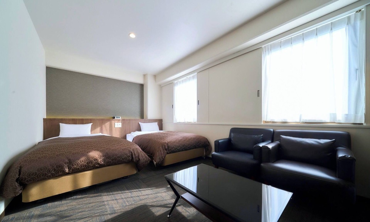 Koka Hotel | Smoking Standard twin with bathroom and toilet Free WiFi/Koka Shiga