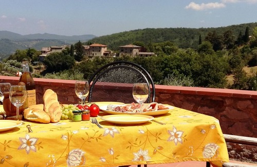 Castellina in Chianti Villa | Detached villa with swimming pool and pizza oven for groups up to fourteen people.