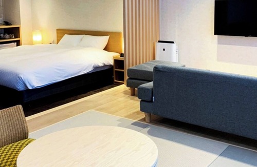 Gion Hotel | JapaneseWestern style queen bedroom for 4 people/Kyoto City Kyōto