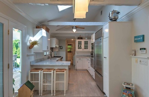 Village of Southampton House | Recently Renovated, Inviting Terrace Overlooking Pool, Minutes Away from.