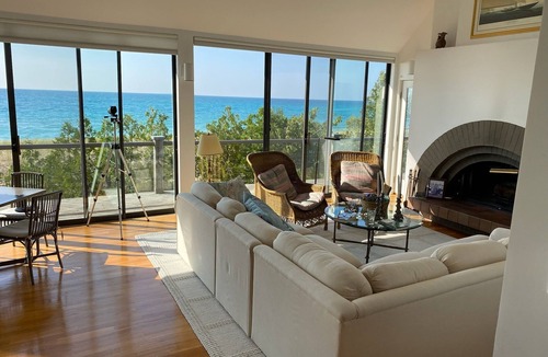 Northport Cottage | Secluded beachfront cottage in Northport with stunning sunsets on Lake Michigan