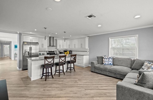 Gulf Gate Estates House | Silver Palm Retreat: Pool, Game Room & Walkable to Gulf Gate Dining