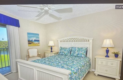Palmer Ranch Condo | Spectacular Golf course views from screened in Lanai in this beautiful condo