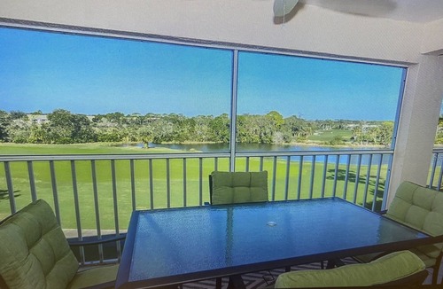 Palmer Ranch Condo | Spectacular Golf course views from screened in Lanai in this beautiful condo