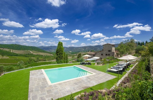 Panzano in Chianti Villa | Ville La Marcellina with Private Pools, Garden, Terraces, Ideal for Weddings