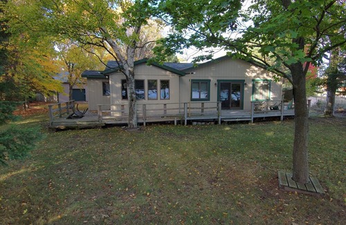 Grand Marais House | Waterfront house with private dock and beach in Grand Marais, MI