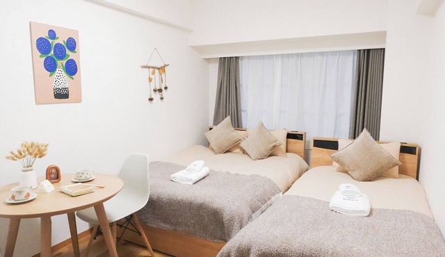 （６０３）1 min to Shin-Osaka | Cozy Apt | Shinkansen | USJ Kyoto Airport | 3 guests