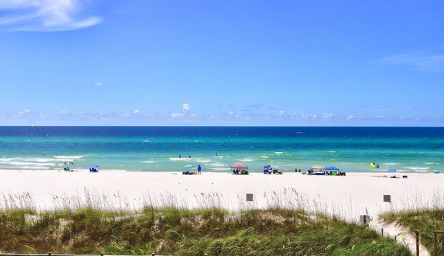 Beach front condo on 3rd flr. Building has been completely renovated Sleeps 6.