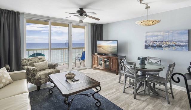 Beachfront Bliss! Stunning 11th-Floor Pelican Condo with Panoramic Ocean Views