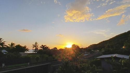 Chalet Familiale Vue Mer et Coucher de Soleil Moorea