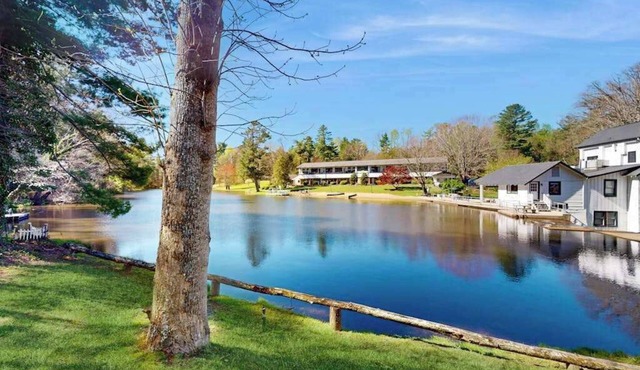 Dog-friendly lakefront condo with pool, canoes, & WiFi - in a perfect location