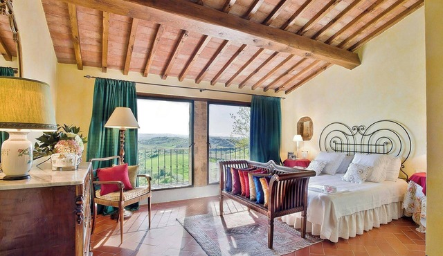 Former barn on estate among Chianti vineyards