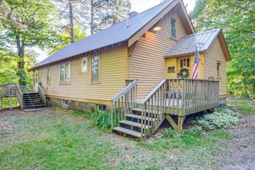 Hillside Home on 4 Wooded Acres by Sunday Lake