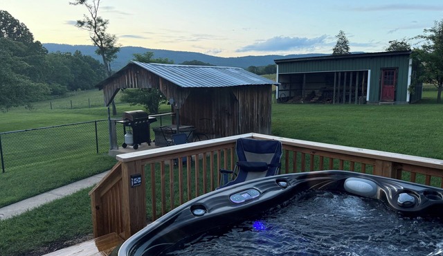 HOT TUB-King Beds-Farm Stay- Firepit-Pet Friendly- Mountain Views-Sleeps 11
