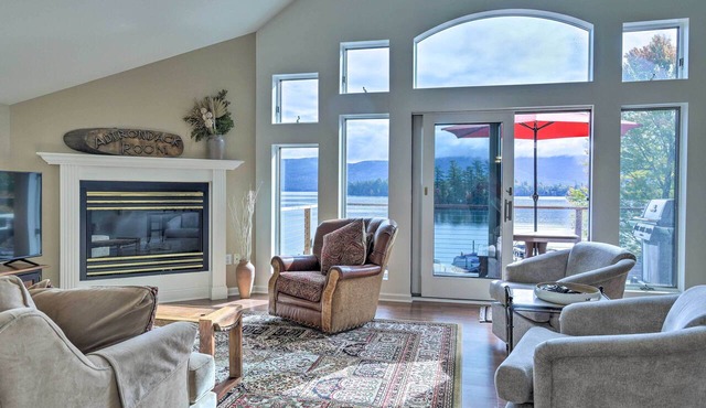 Lakefront Bolton Retreat w/Balcony + Views!
