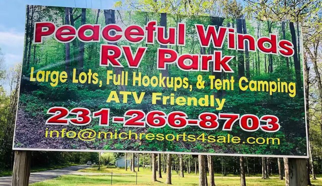 Large sites! Full hookup drive thru campsite 70 ft
