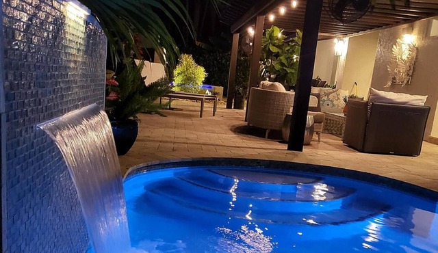 NEW LISTING! Tropical Beach Villa with Heated Pool and Spa