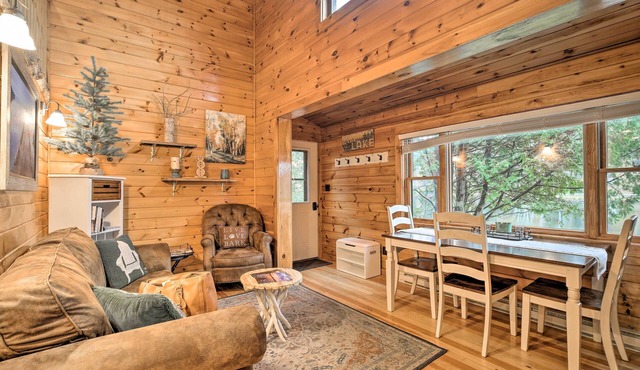 Pet-friendly Adirondack Cabin w/On-site Lake