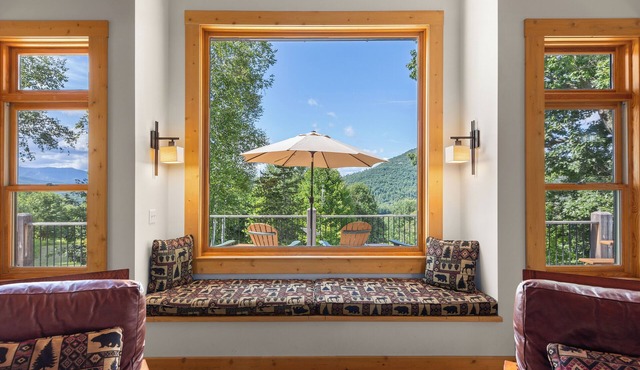 Secluded Hillside Home With Views of Whiteface