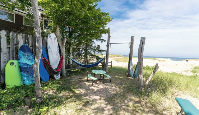 Serenity Beach, just steps from the beautiful shores of Lake Michigan.