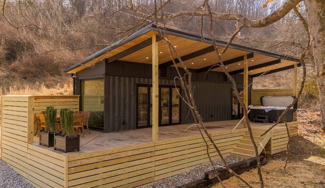 Shipping Container at Double Nickel Farm