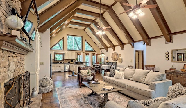 The Canopy: Single-Level Sky Valley Home Private Sauna & Wellness Space. No pets