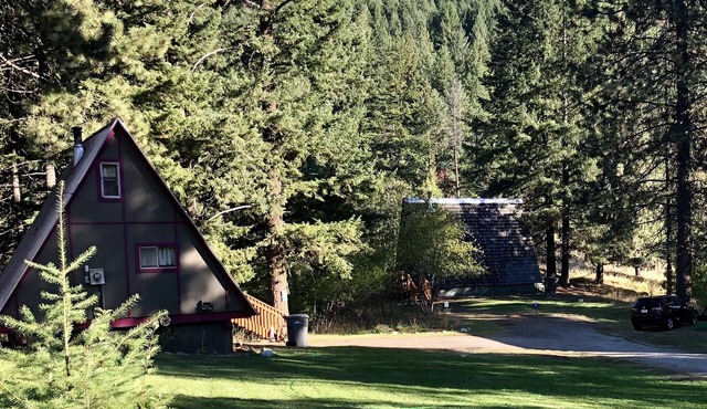 Vintage A-frame Cabin with Private River and Scenic Views