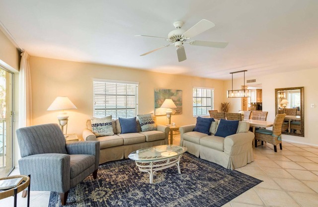 2 bedroom 2 bathroom condominium is located on the Gulf side of our property.